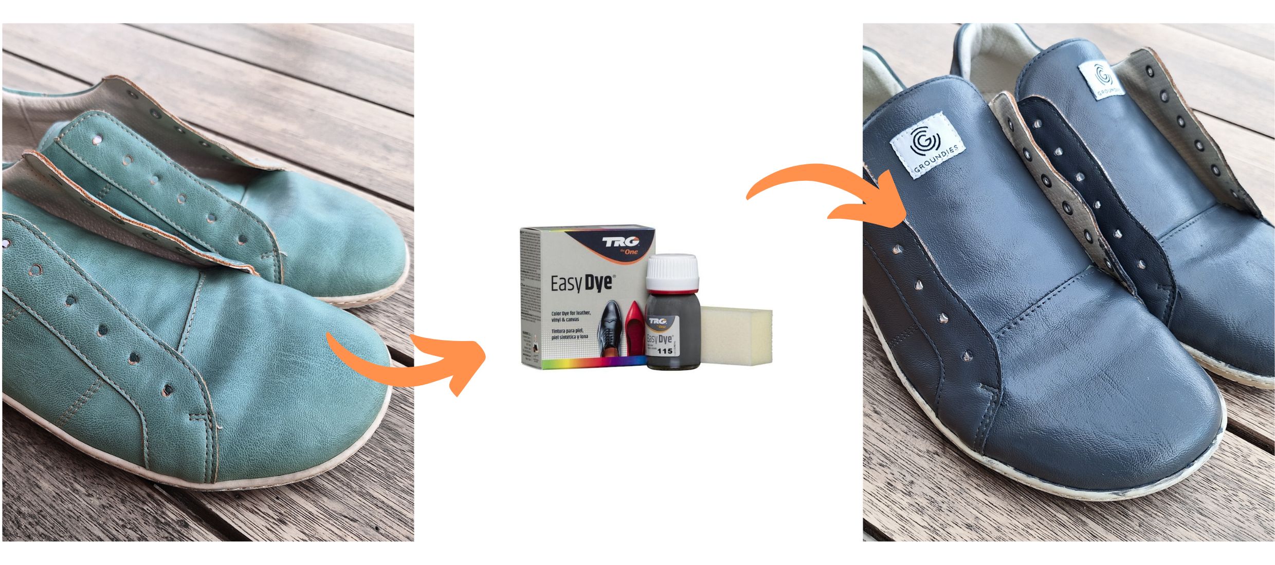 Jak obarvit tenisky na jinou barvu Easy Dye TRG Dark Gray 115